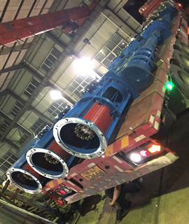 發往臺塑寧波基地的700LC700-40的立式長軸循環水泵即將出廠